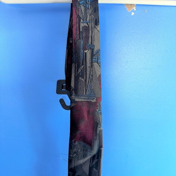 Atlas Design Success Men’s Tie Urban Cityscape Graphic Polyester - Picture 1 of 2